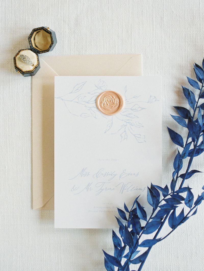 Classic Blue Wedding Stationery