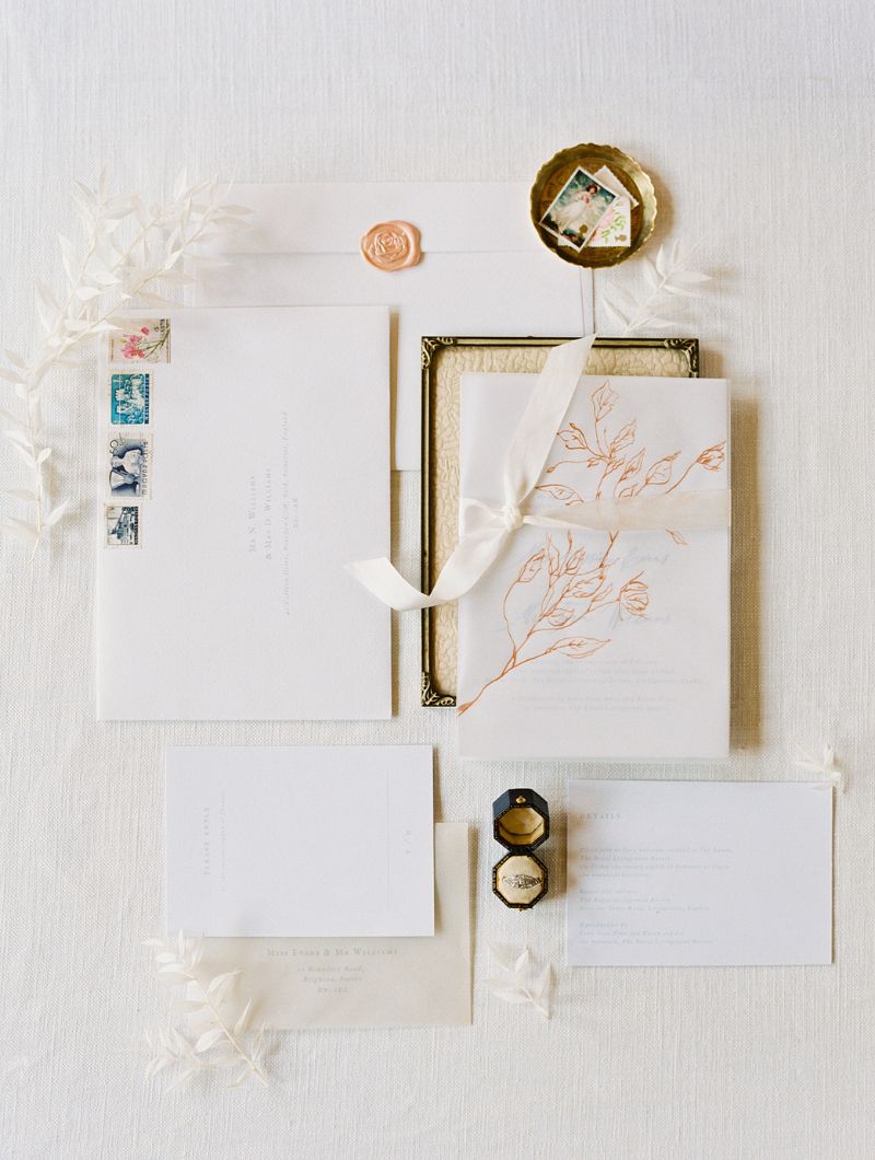 Light and Airy Hand Painted Wedding Stationery