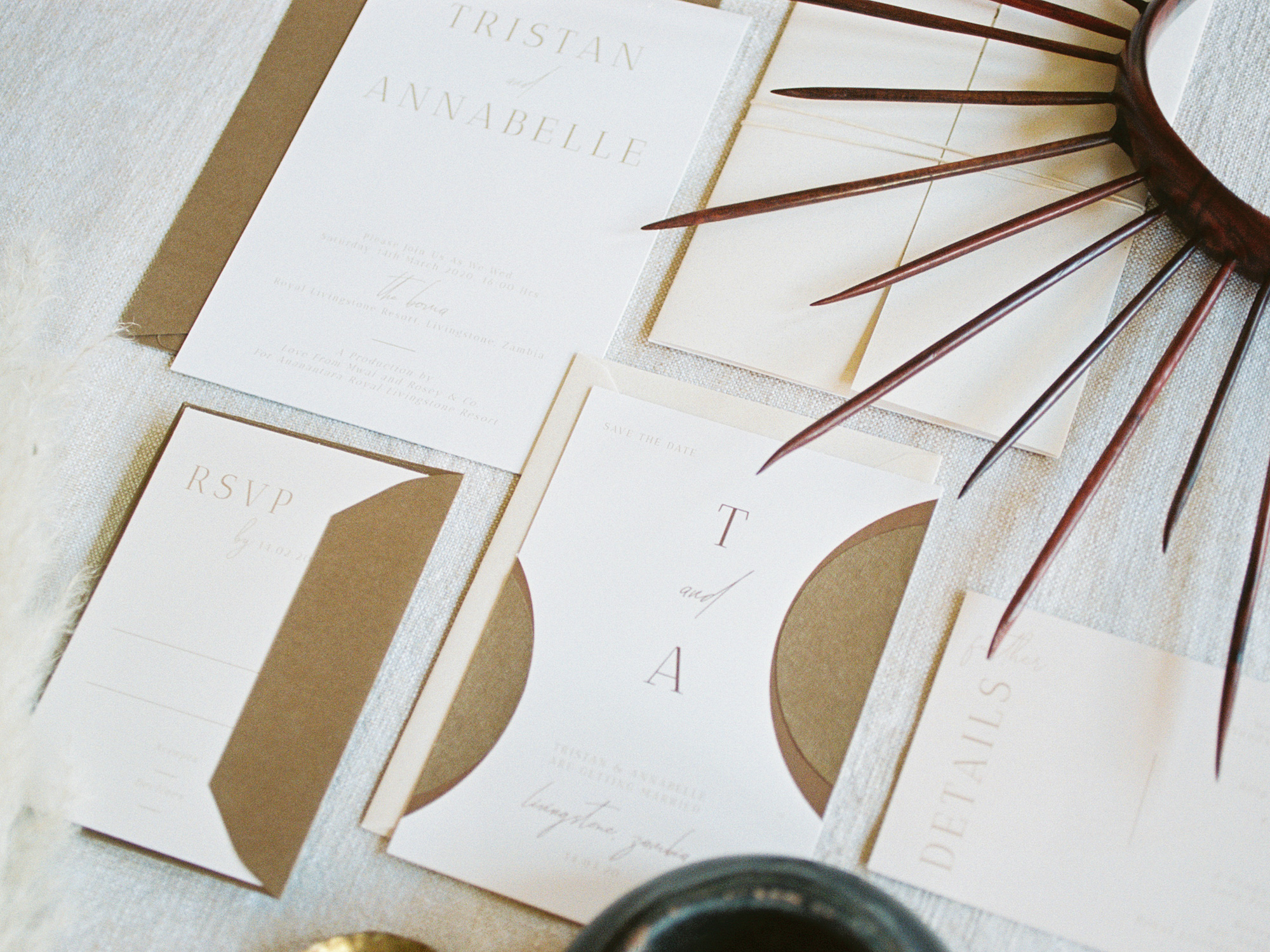 African Boma Wedding Stationery